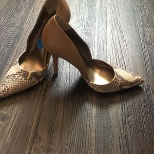 BCBG Snakeskin Heels